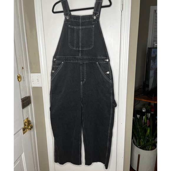 Topshop carpenter overalls in washed black US 12 - Picture 5 of 6